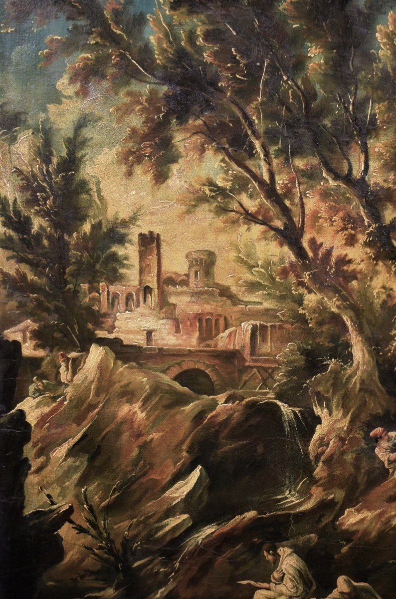 Paesaggio fantastico - Alessandro Magnasco (Genova 1667 - 1749)-photo-2