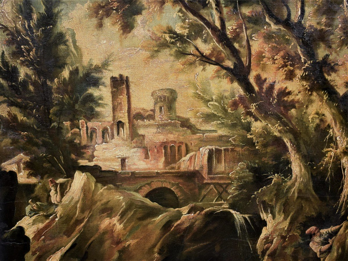 Paesaggio fantastico - Alessandro Magnasco (Genova 1667 - 1749)-photo-4