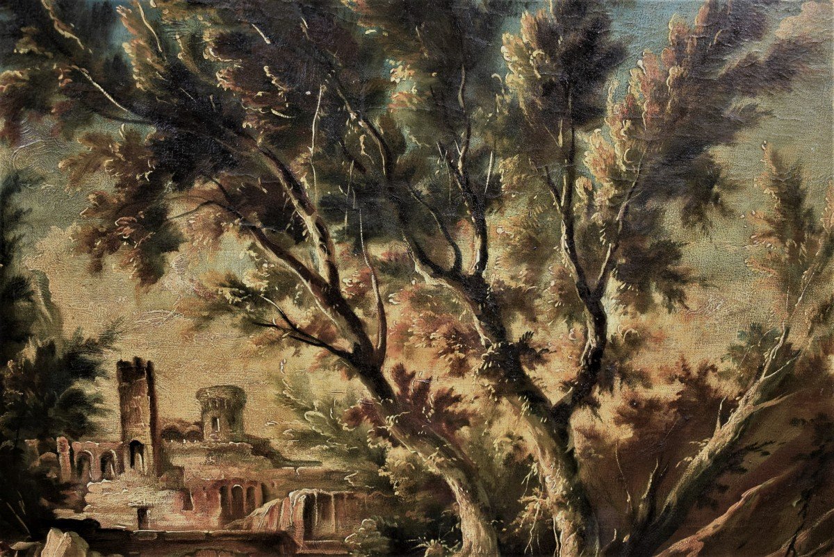 Paesaggio fantastico - Alessandro Magnasco (Genova 1667 - 1749)-photo-4