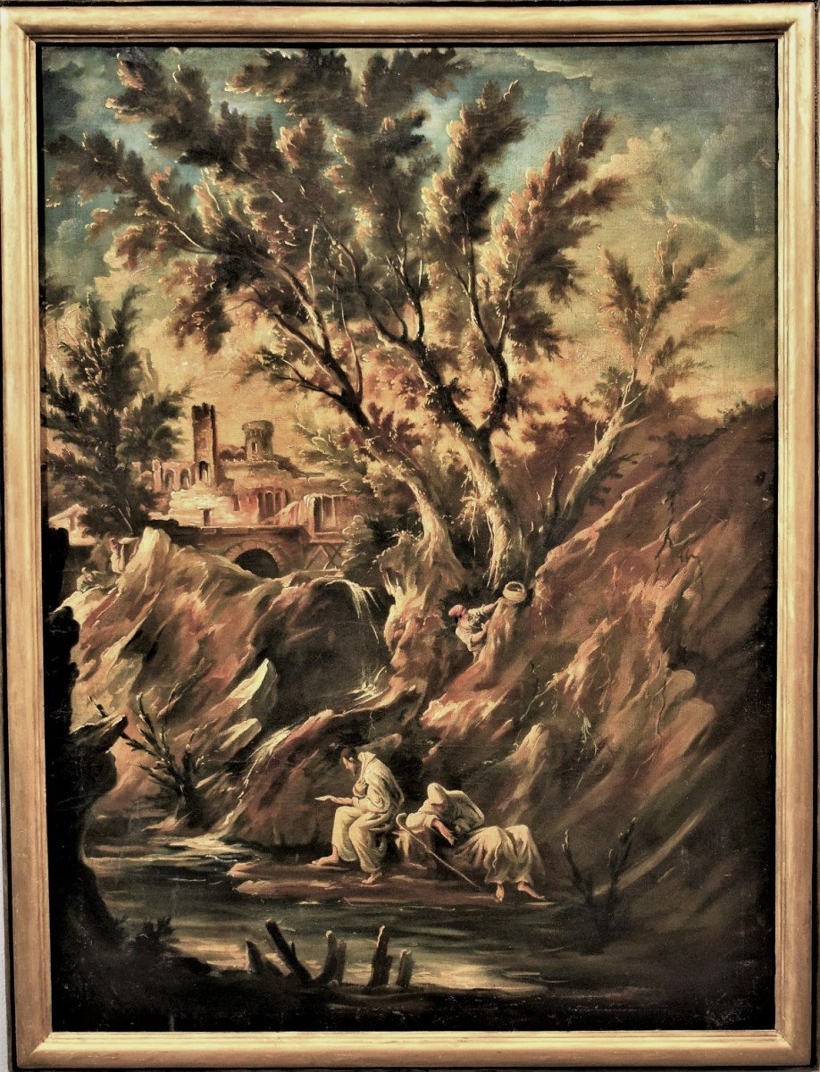 Paesaggio fantastico - Alessandro Magnasco (Genova 1667 - 1749)-photo-6