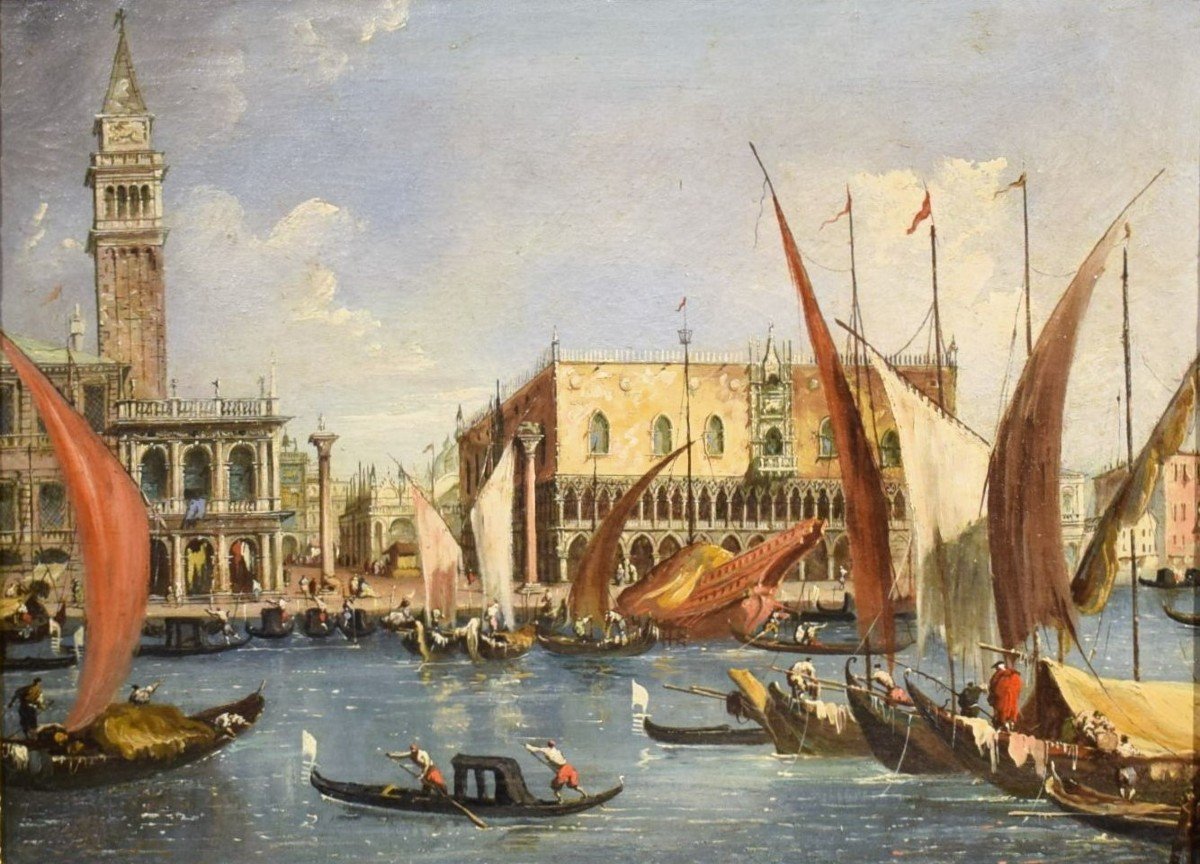 Venezia, Il Bacino di San Marco - Entourage di Francesco Guardi (Venezia 1712-1793)-photo-2