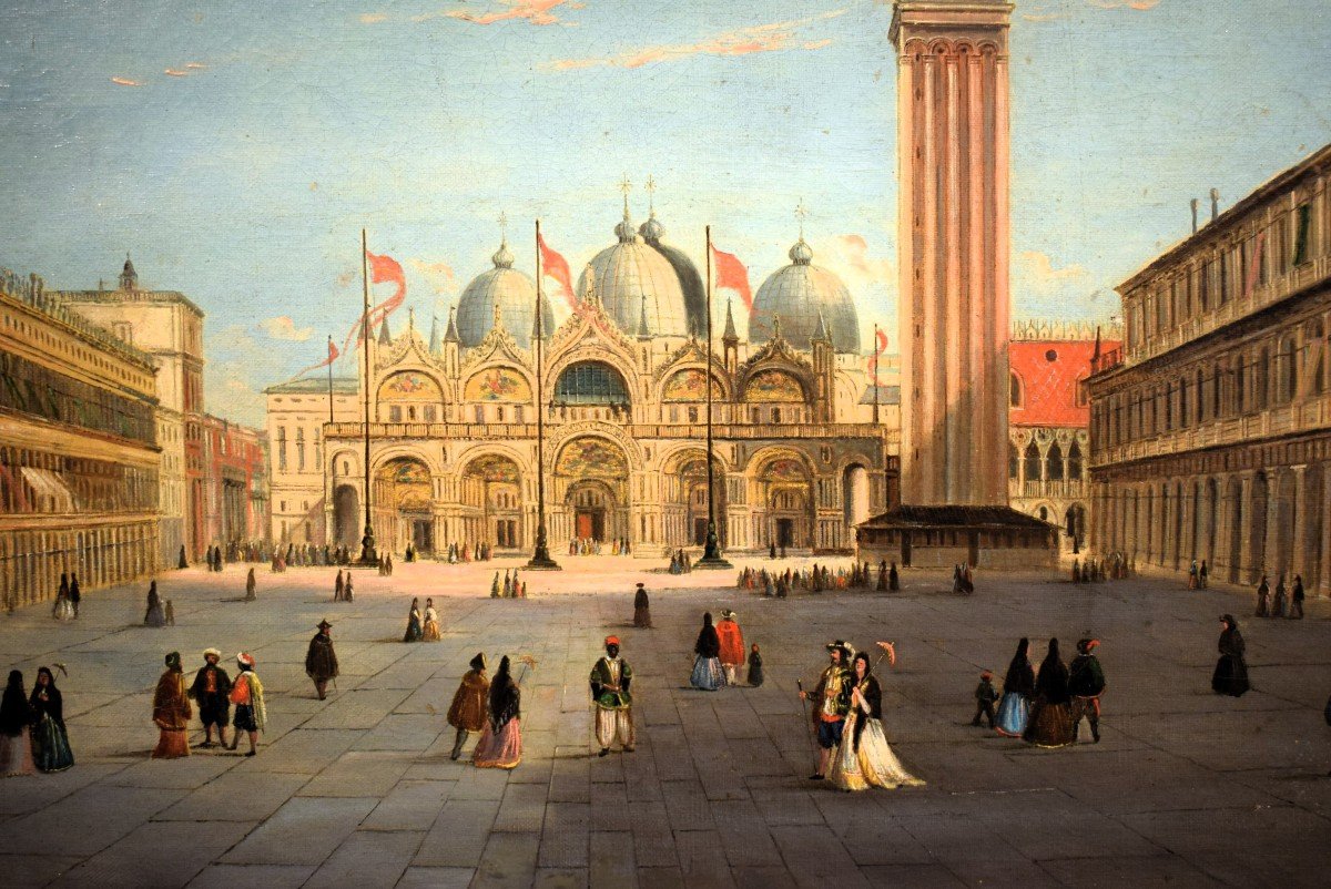 Venezia, Piazza San Marco - cerchia di Canaletto  (Venezia, 1697–1768) -photo-3