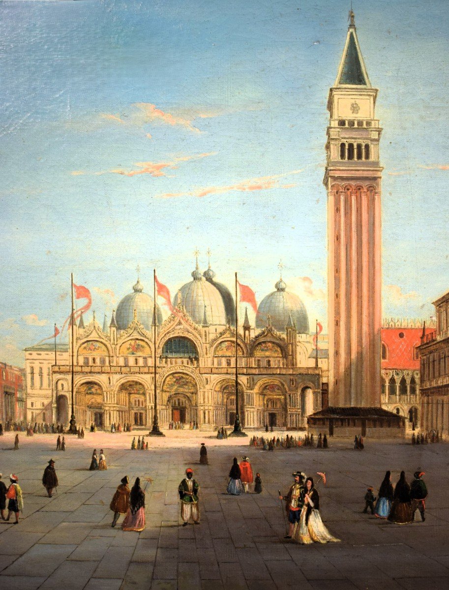 Venezia, Piazza San Marco - cerchia di Canaletto  (Venezia, 1697–1768) -photo-1