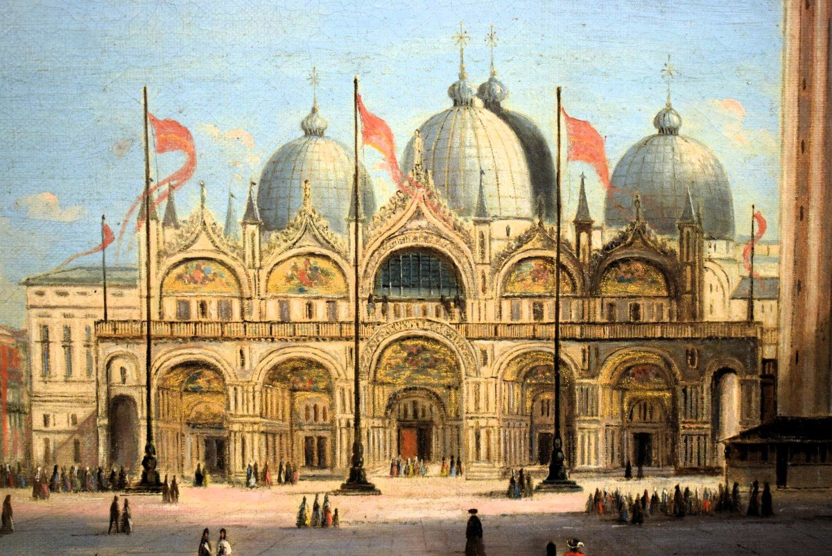 Venezia, Piazza San Marco - cerchia di Canaletto  (Venezia, 1697–1768) -photo-4