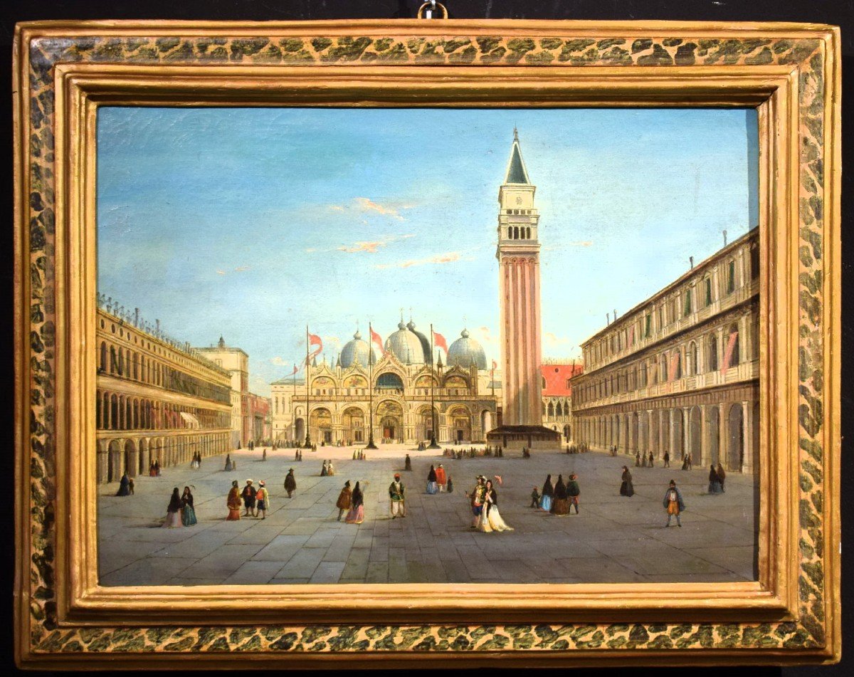 Venezia, Piazza San Marco - cerchia di Canaletto  (Venezia, 1697–1768) 