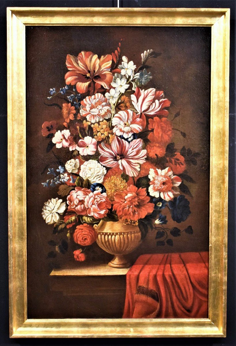 Natura morta di fiori - bottega di Nicolas Baudesson (Troyes, 1611 – Parigi, 1680)-photo-2