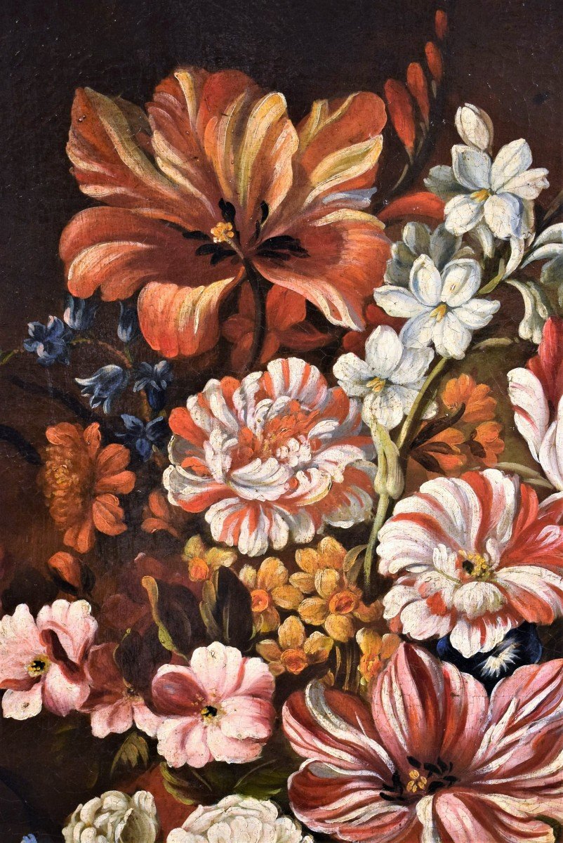 Natura morta di fiori - bottega di Nicolas Baudesson (Troyes, 1611 – Parigi, 1680)-photo-1