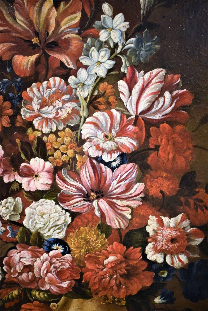 Natura morta di fiori - bottega di Nicolas Baudesson (Troyes, 1611 – Parigi, 1680)-photo-2