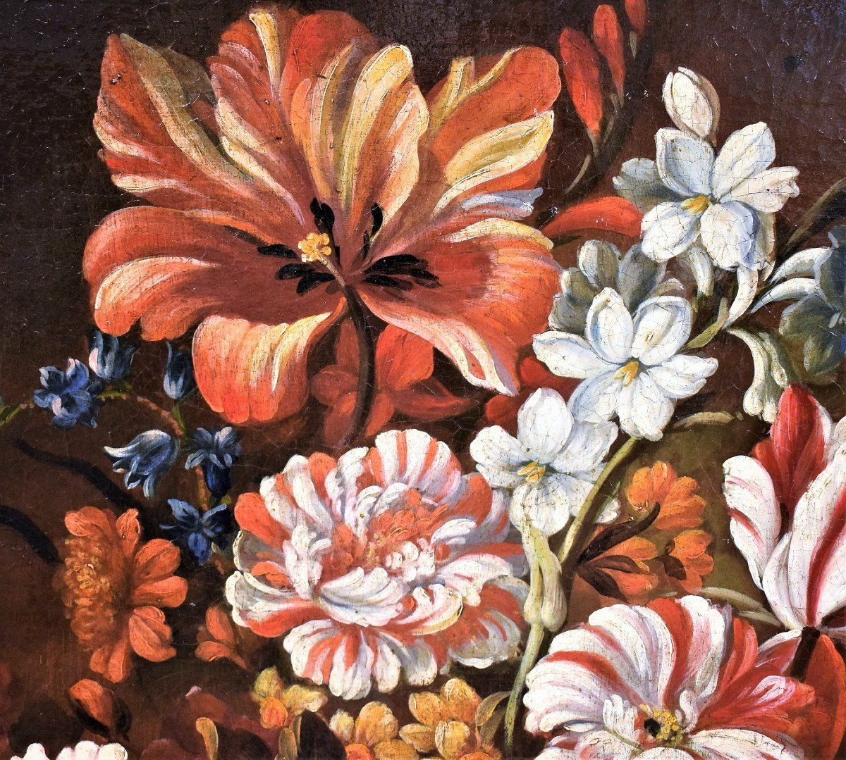 Natura morta di fiori - bottega di Nicolas Baudesson (Troyes, 1611 – Parigi, 1680)-photo-3