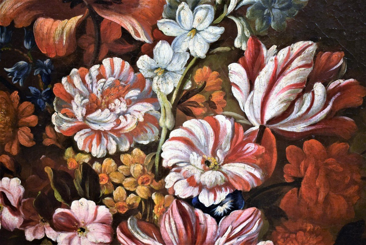 Natura morta di fiori - bottega di Nicolas Baudesson (Troyes, 1611 – Parigi, 1680)-photo-4