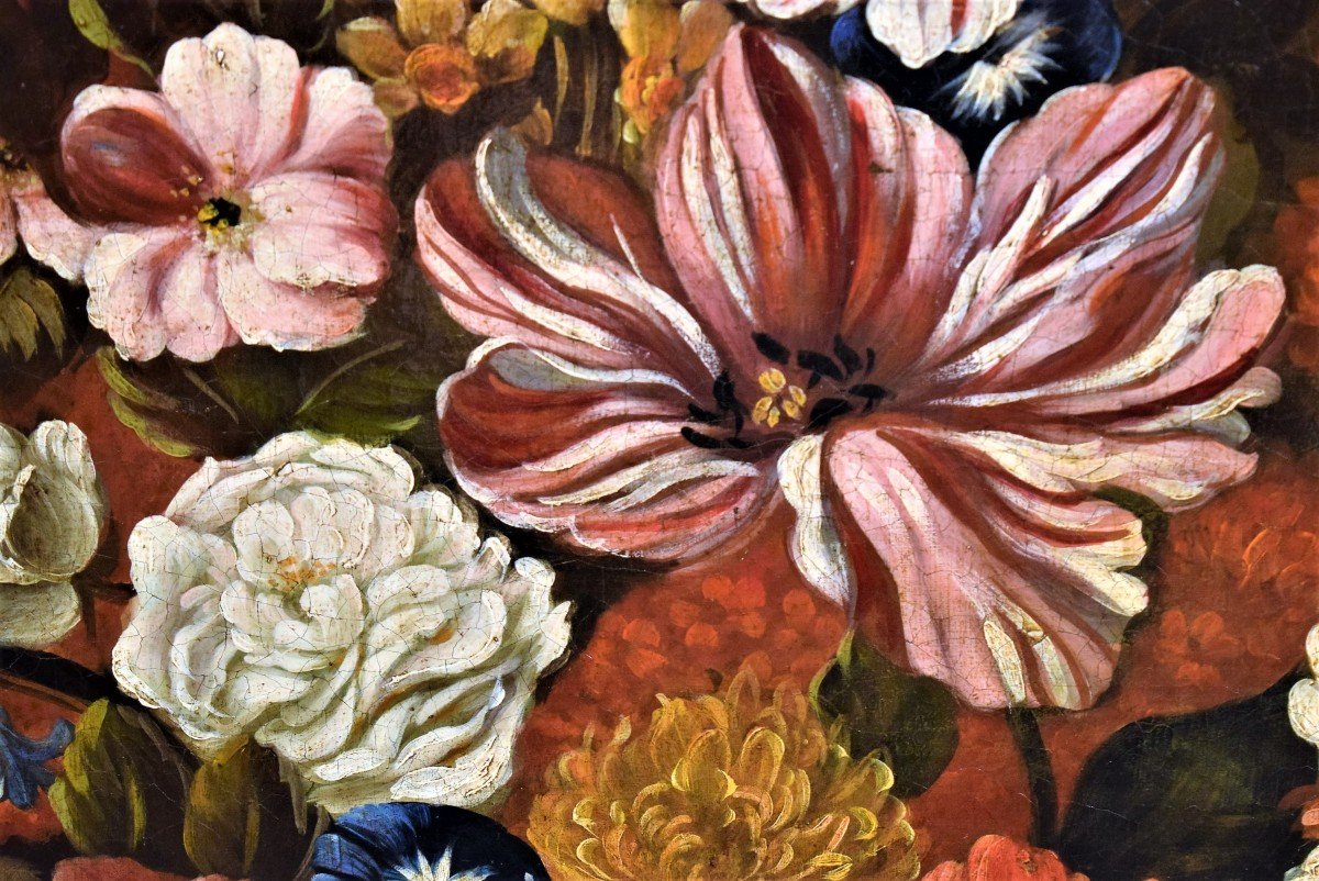 Natura morta di fiori - bottega di Nicolas Baudesson (Troyes, 1611 – Parigi, 1680)-photo-5