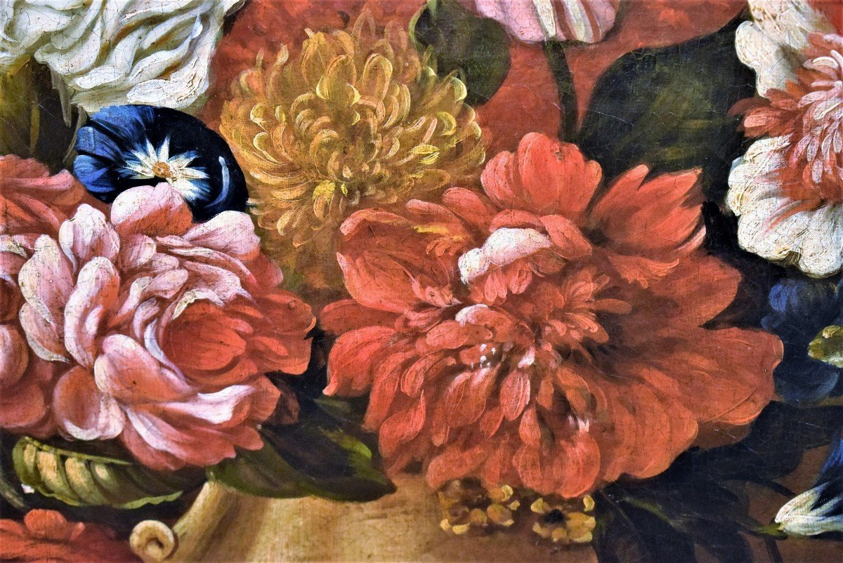 Natura morta di fiori - bottega di Nicolas Baudesson (Troyes, 1611 – Parigi, 1680)-photo-6