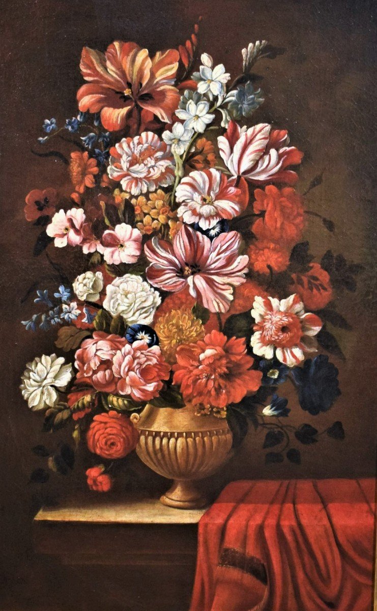 Natura morta di fiori - bottega di Nicolas Baudesson (Troyes, 1611 – Parigi, 1680)