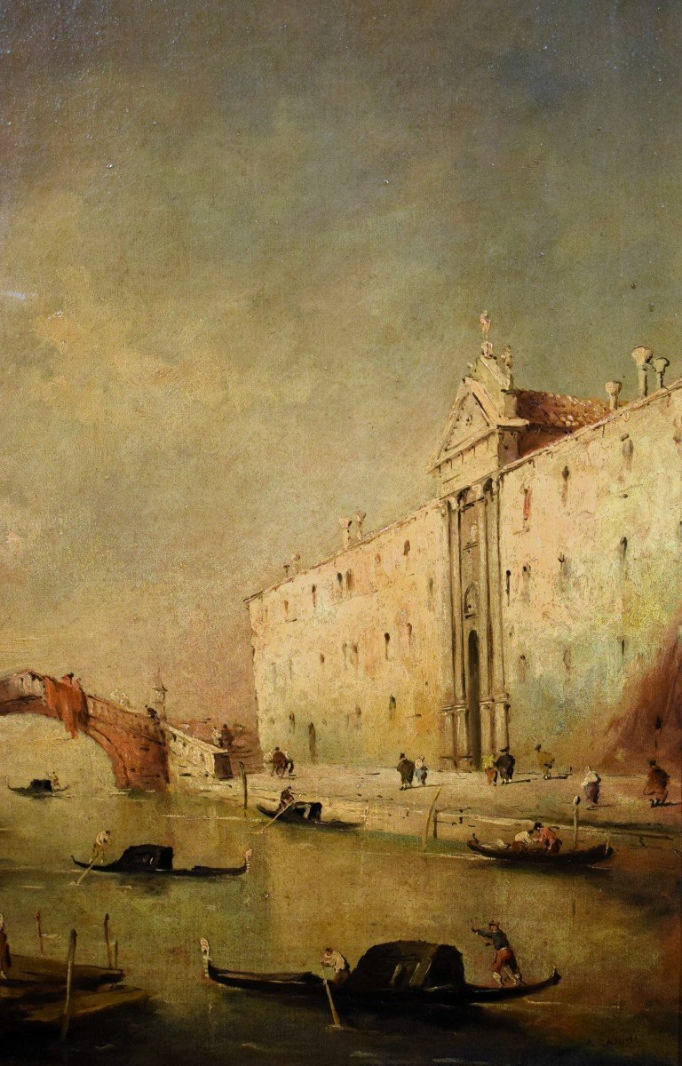 Venezia, Canale dei Mendicanti - da Francesco Guardi -  fine '800-photo-4