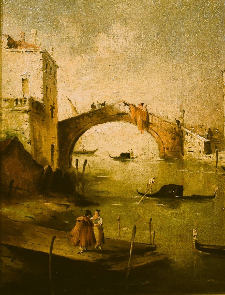 Venezia, Canale dei Mendicanti - da Francesco Guardi -  fine '800-photo-2