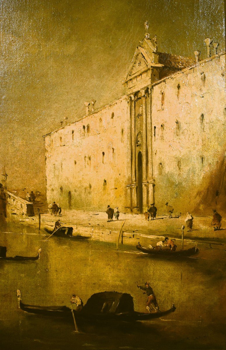 Venezia, Canale dei Mendicanti - da Francesco Guardi -  fine '800-photo-3