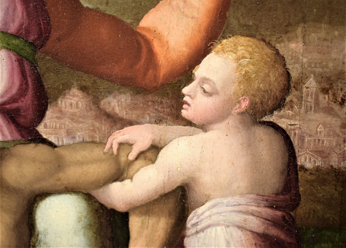 "La Pietà" Ecole Romaine  du XVIème de Michelangelo Buonarroti-photo-4