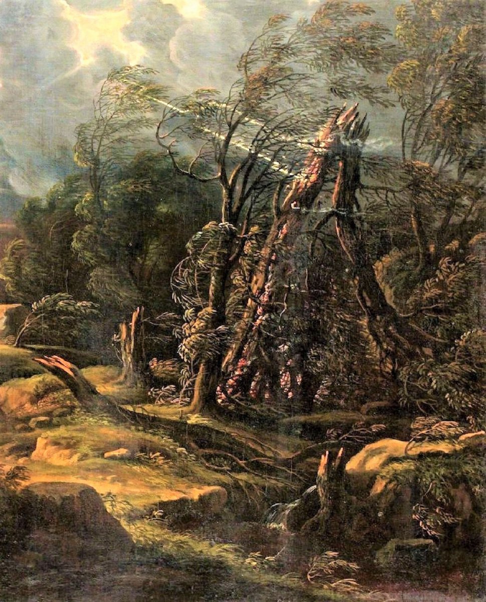 Carlo Antonio Tavella (1668 -1738)     Paysage Forestier -photo-4