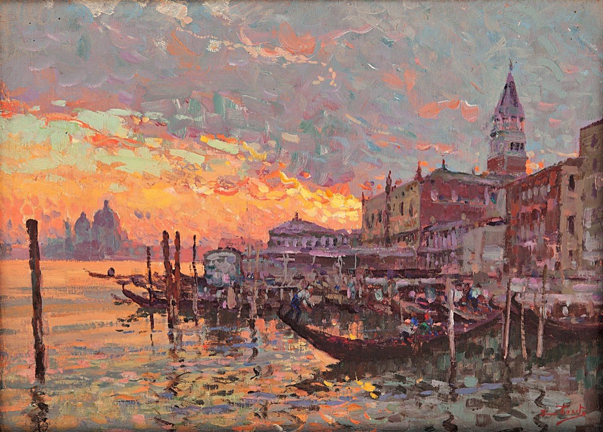 Coucher De Soleil Spectaculaire à Venise 