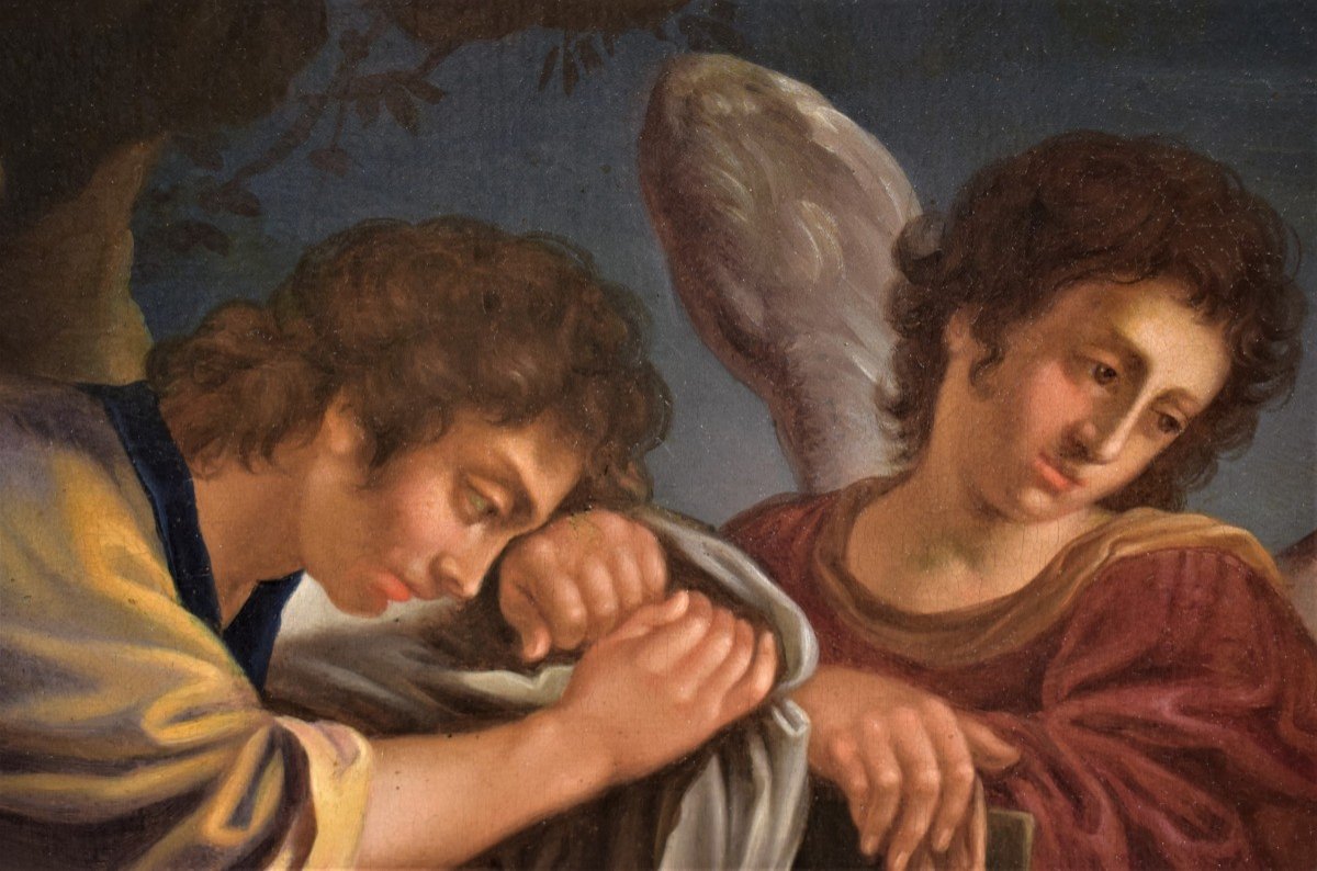 Christ mort pleuré par deux Anges - Bologne XVIIème  (Guercino)-photo-4