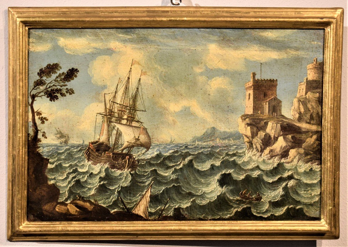 Marine Tempestose sulle coste  Orazio Grevenbroeck (1676 - 1739)-photo-3