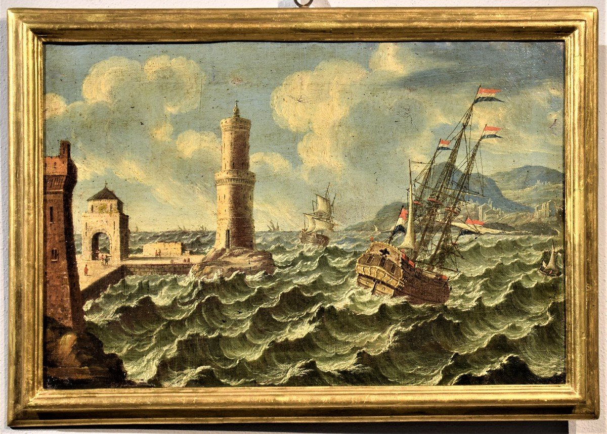 Marine Tempestose sulle coste  Orazio Grevenbroeck (1676 - 1739)-photo-2