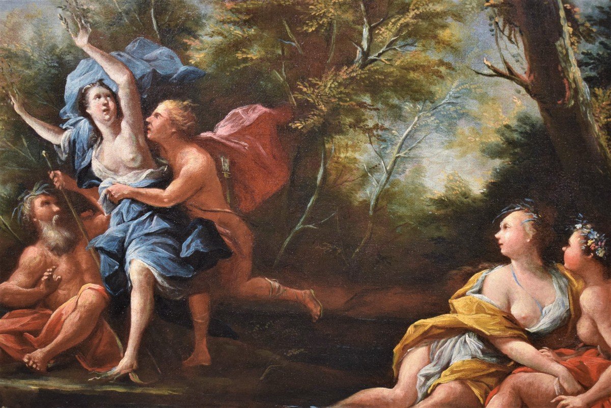 Coppia Scene Mitologiche  1) Apollo e Dafne  -photo-1