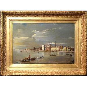 Venezia, il Canale della Giudecca - bottega di Francesco Guardi (Venezia 1712-1793)