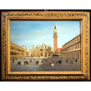 Venezia, Piazza San Marco - cerchia di Canaletto  (Venezia, 1697–1768) 