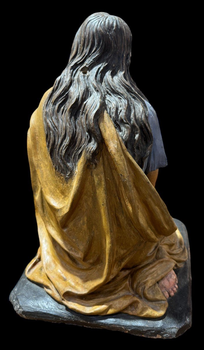 MADDALENA IN TERRACOTTA POLICROMA - GIUSEPPE MARIA MAZZA-photo-4