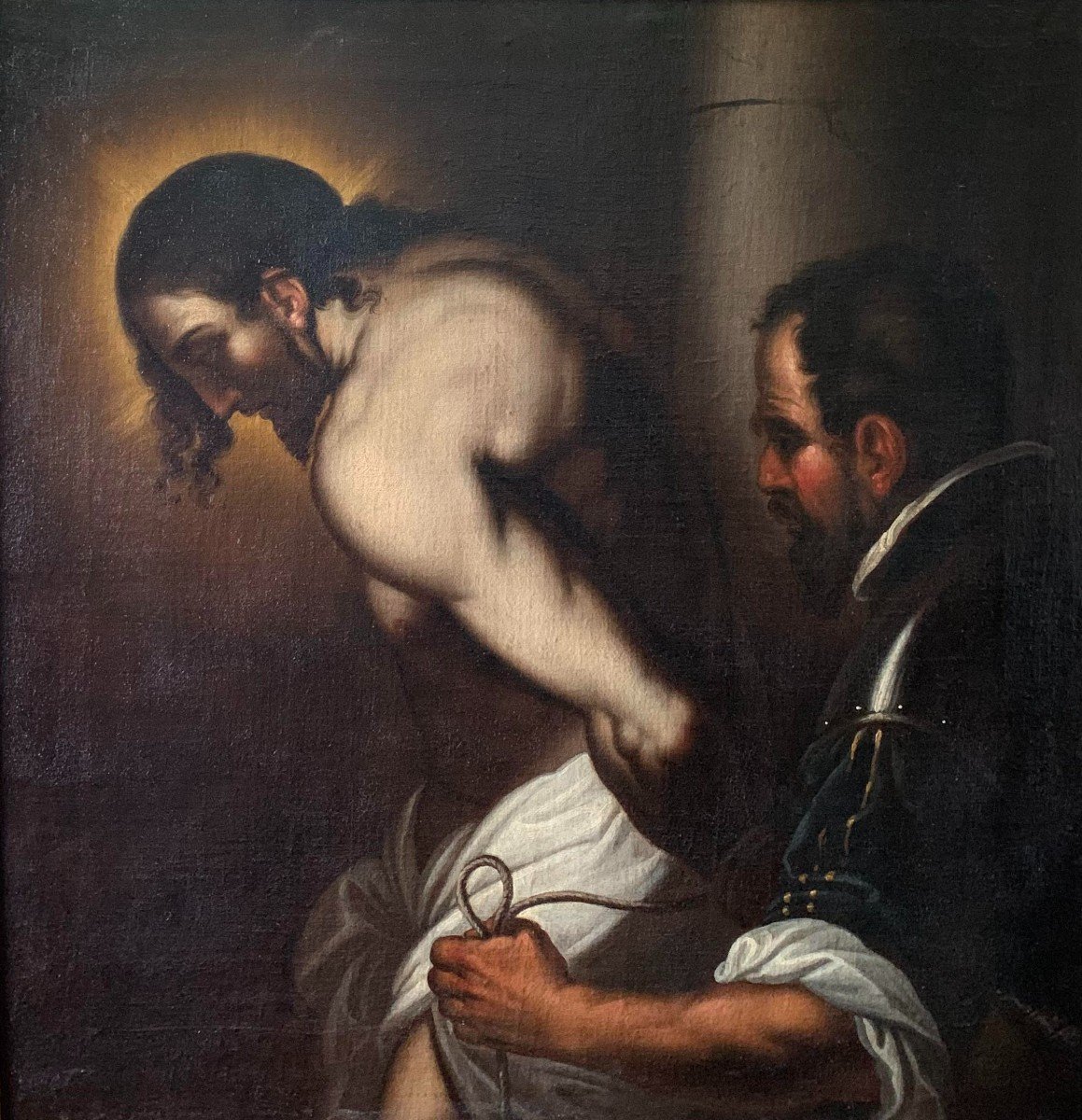 Le Christ A La Colonne - Attribué à Jacopo Negretti, Dit Jacopo Palma Il Giovane