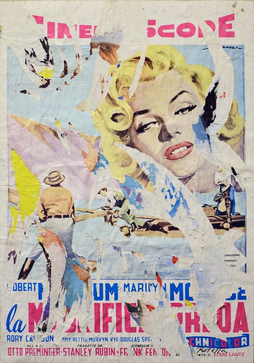 Mimmo Rotella (1918–2006) “Le avventure di Marilyn”