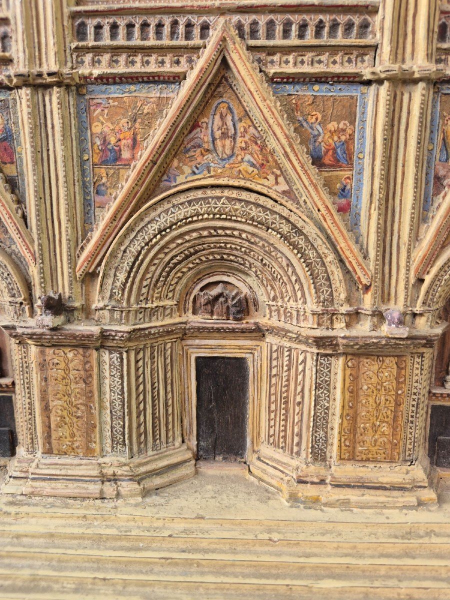 Modello di facciata del duomo di Orvieto.Italia,inizio XX secolo.-photo-7