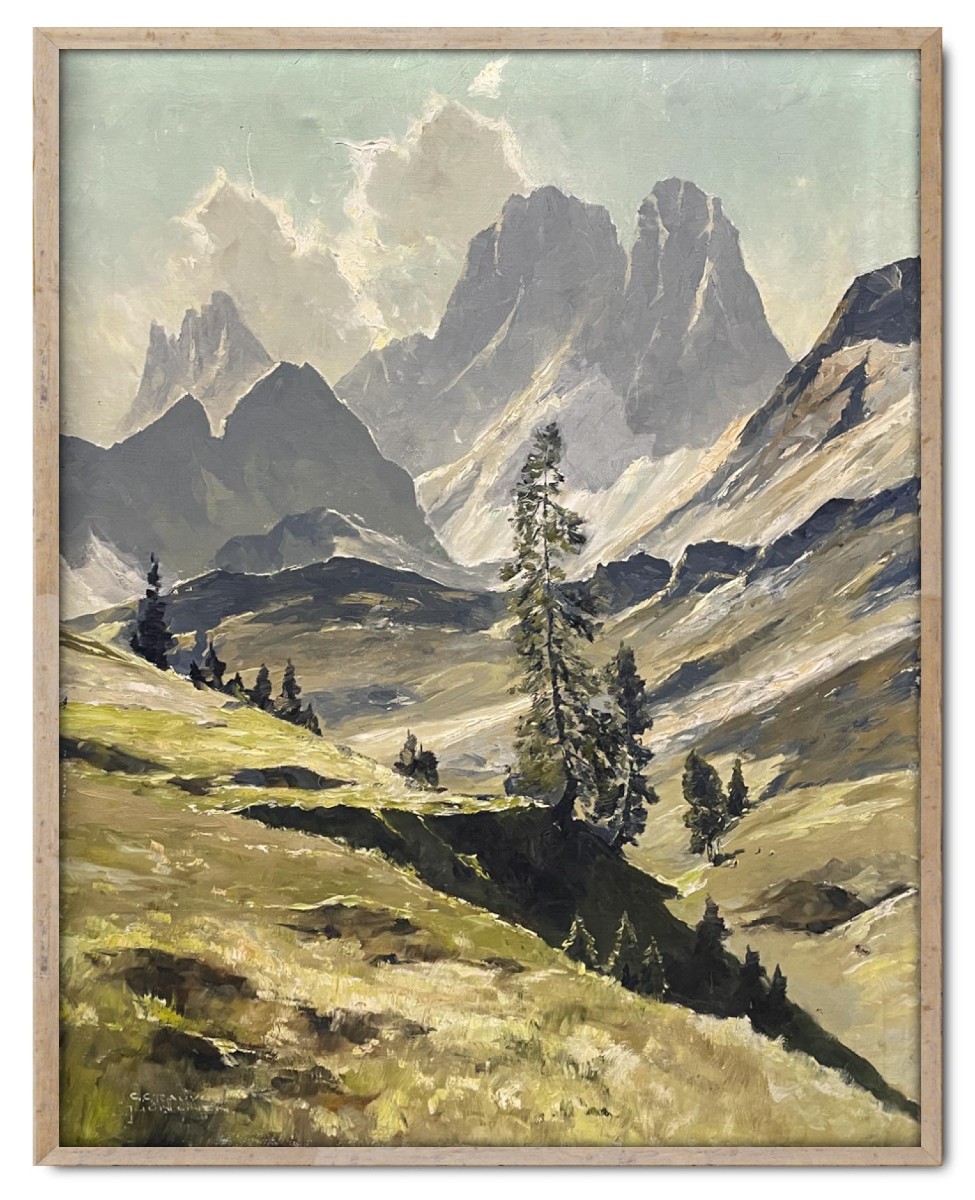 Dolomiti – Georg Grauvogl - olio su Tela