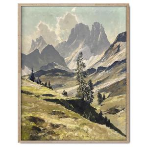 Dolomiti – Georg Grauvogl - olio su Tela