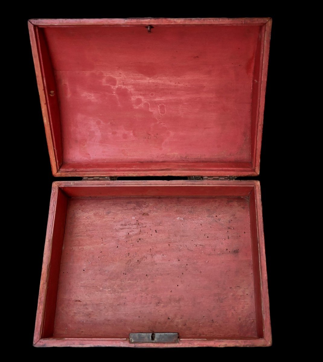 Bella scatola veneziana in legno dipinto XVIII secolo -photo-8
