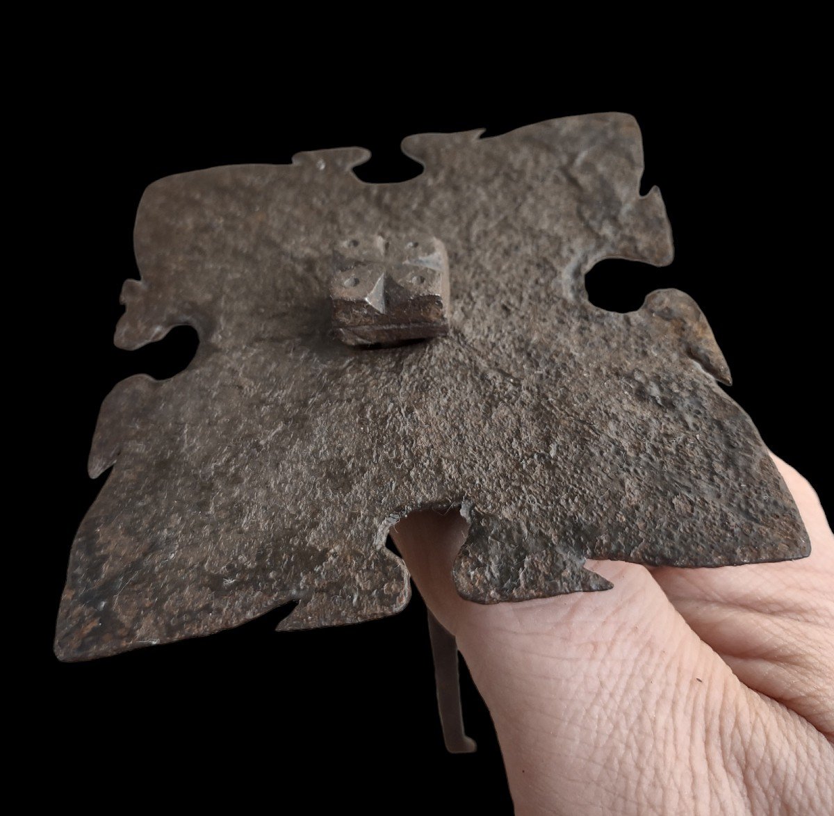 3 Grandi chiodi in ferro forgiato XVII secolo-photo-3