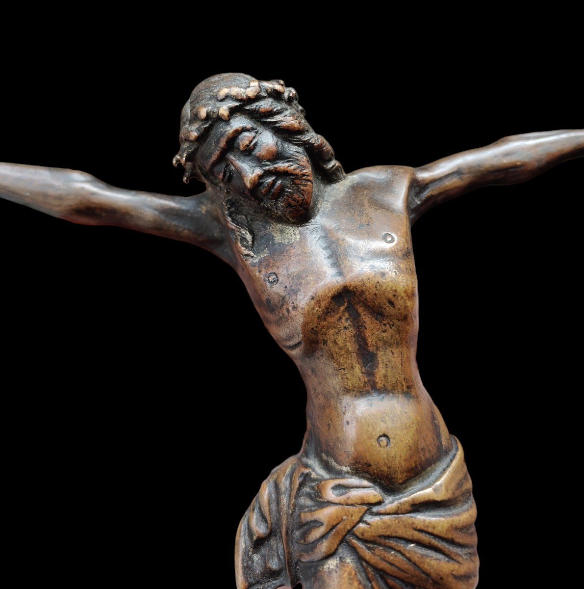 Cristo in bronzo XV secolo cm. 16,5