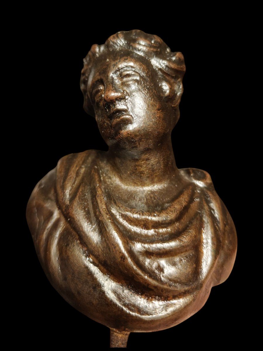 Pomolo in bronzo della bottega Roccatagliata Veneto inizio XVII secolo-photo-8