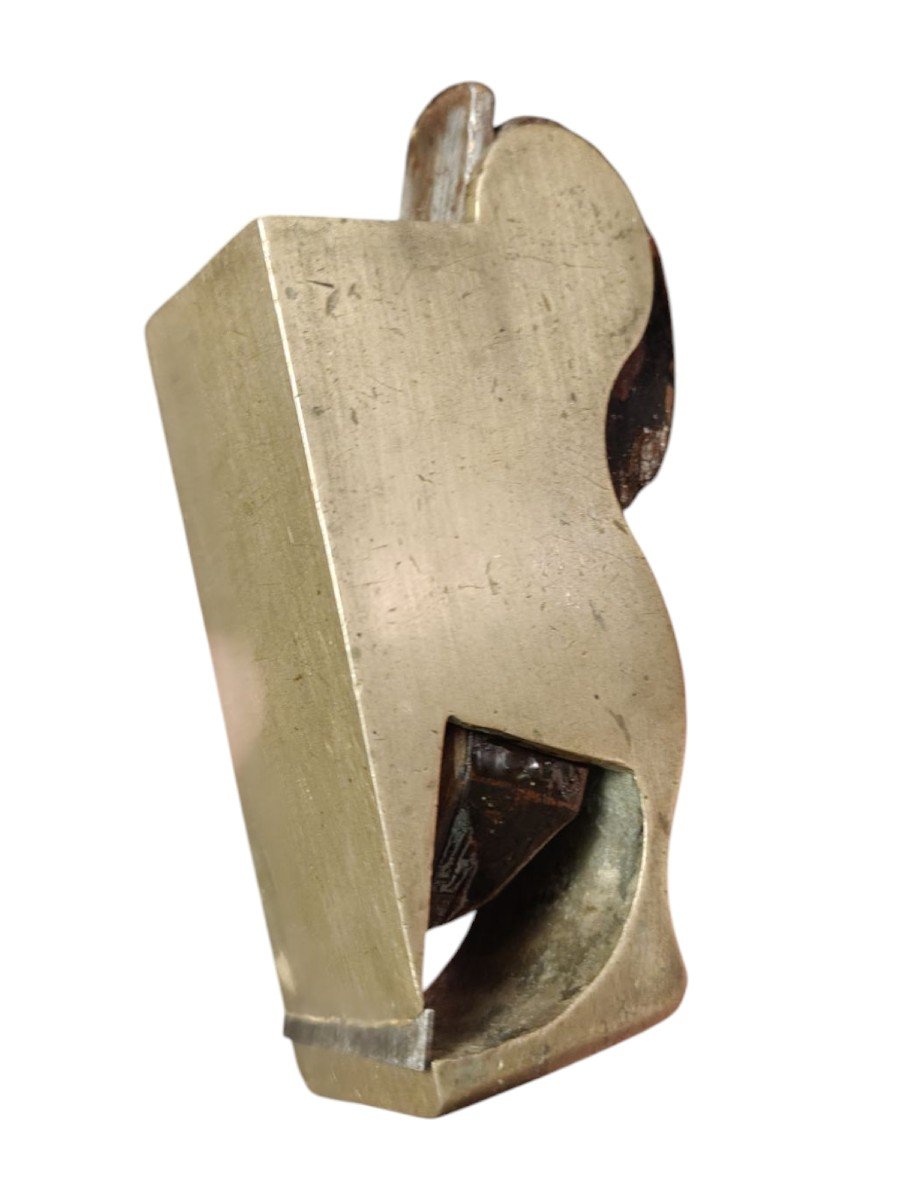 "Bull nose" pialla per finiture inglese in bronzo e palissandro-photo-2