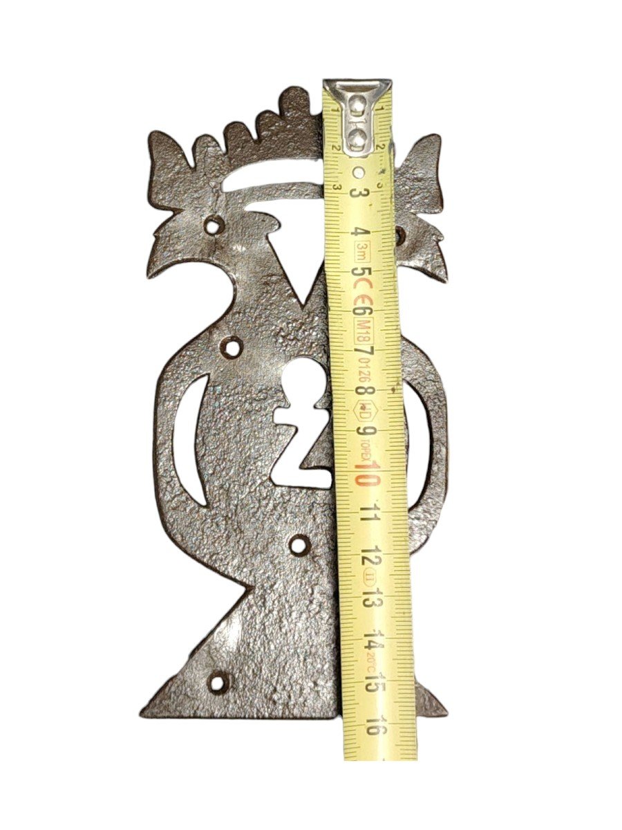Bocchetta zoomorfa in ferro forgiato XVIII secolo-photo-4