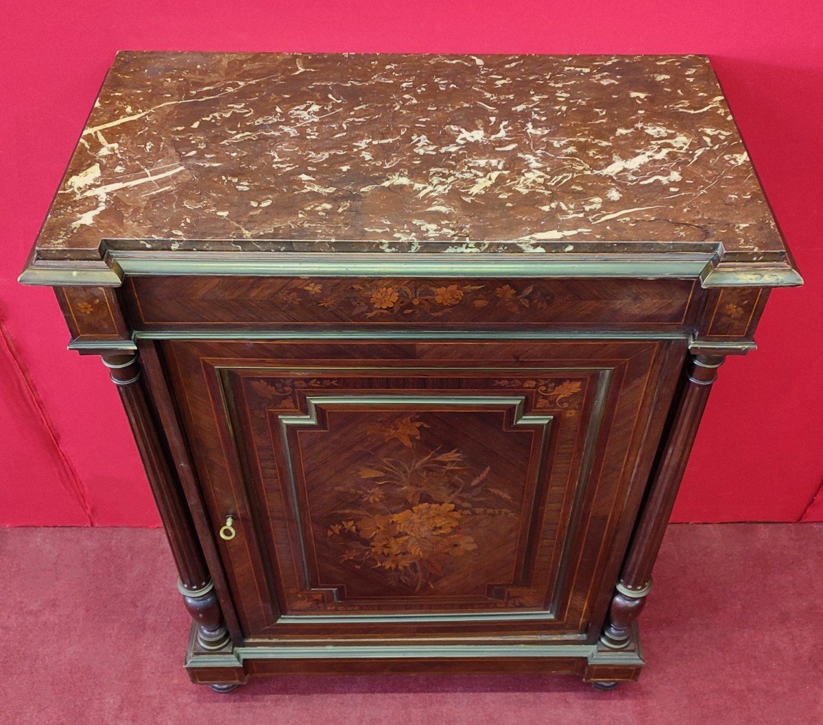 Piccola credenza intarsiata-photo-2