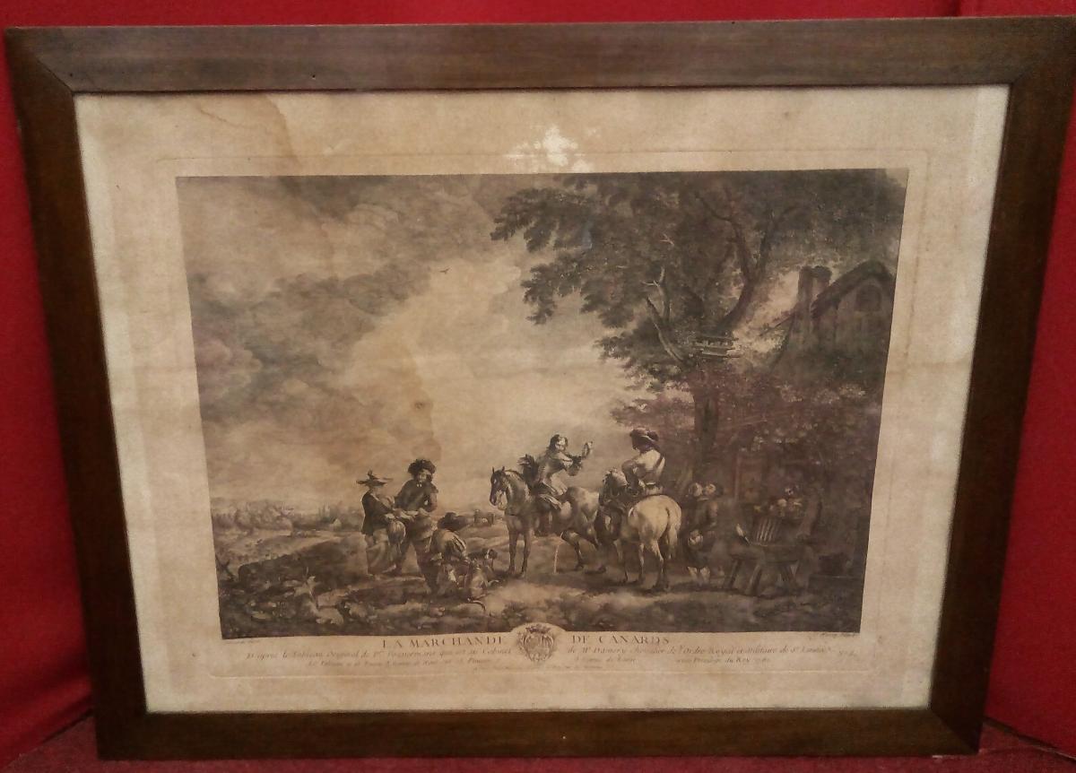 Estampes Graveur Jean Moyreau, Dessin De Philips Wouwerman