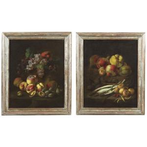 Coppie di Nature Morte Angelo Maria Rossi '600