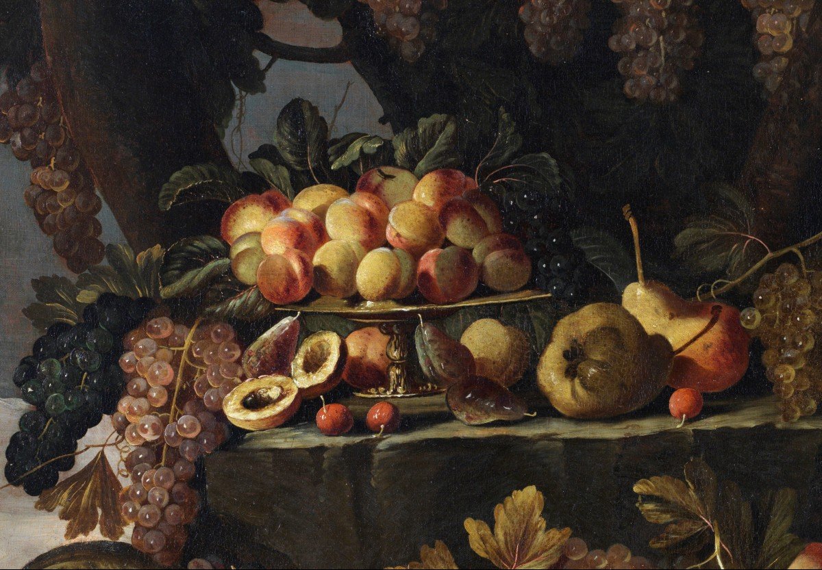 Natura morta di frutta all’aperto -  Roma 1660 – 1670-photo-3