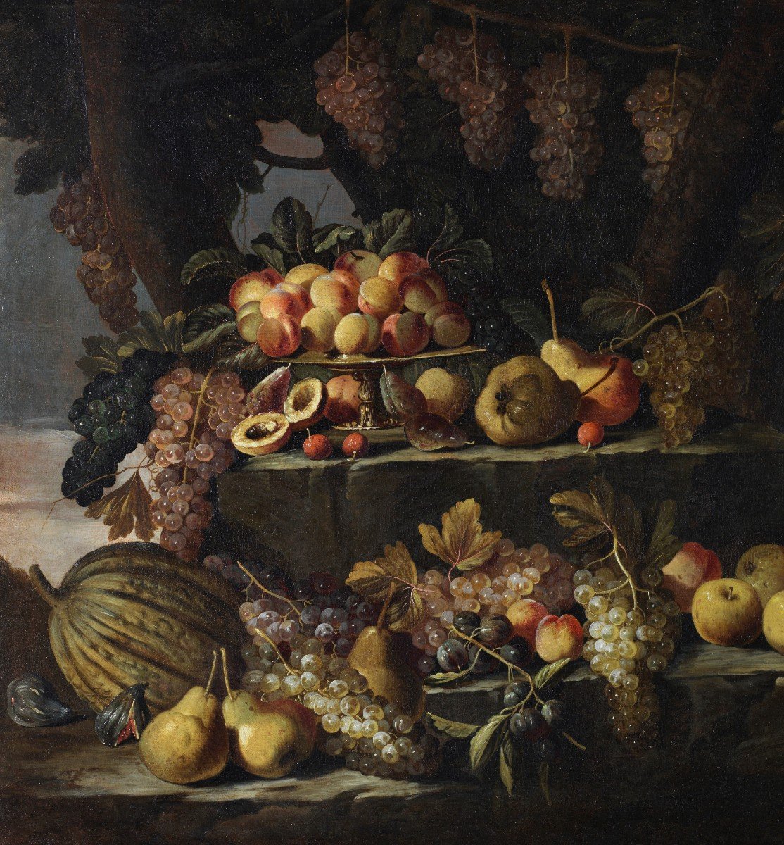 Natura morta di frutta all’aperto -  Roma 1660 – 1670-photo-4