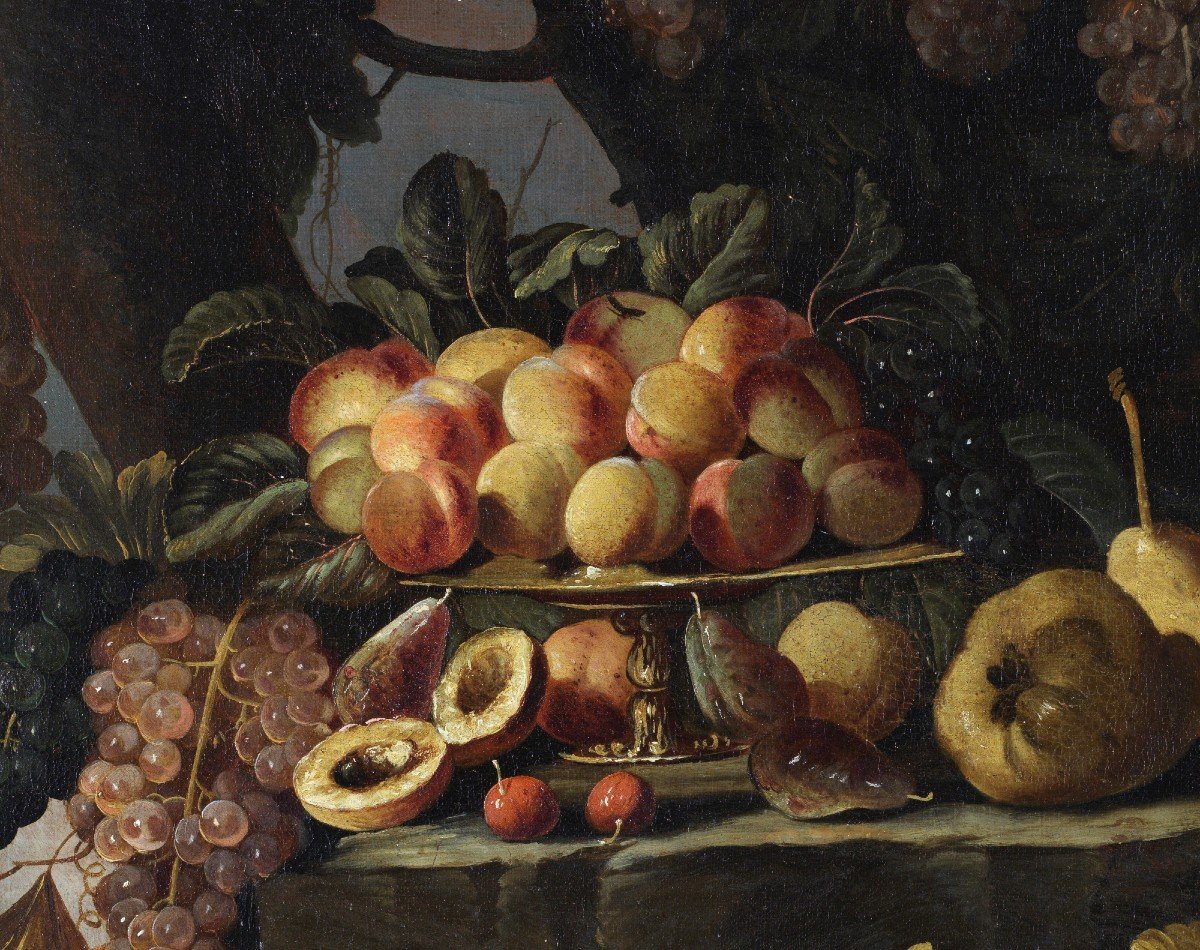 Natura morta di frutta all’aperto -  Roma 1660 – 1670-photo-1