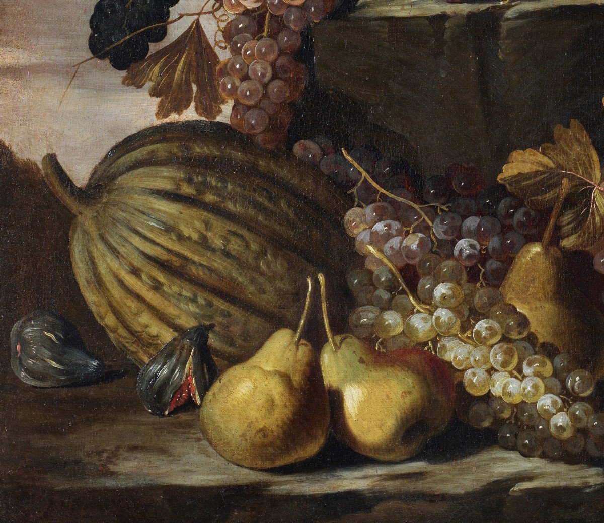 Natura morta di frutta all’aperto -  Roma 1660 – 1670-photo-3