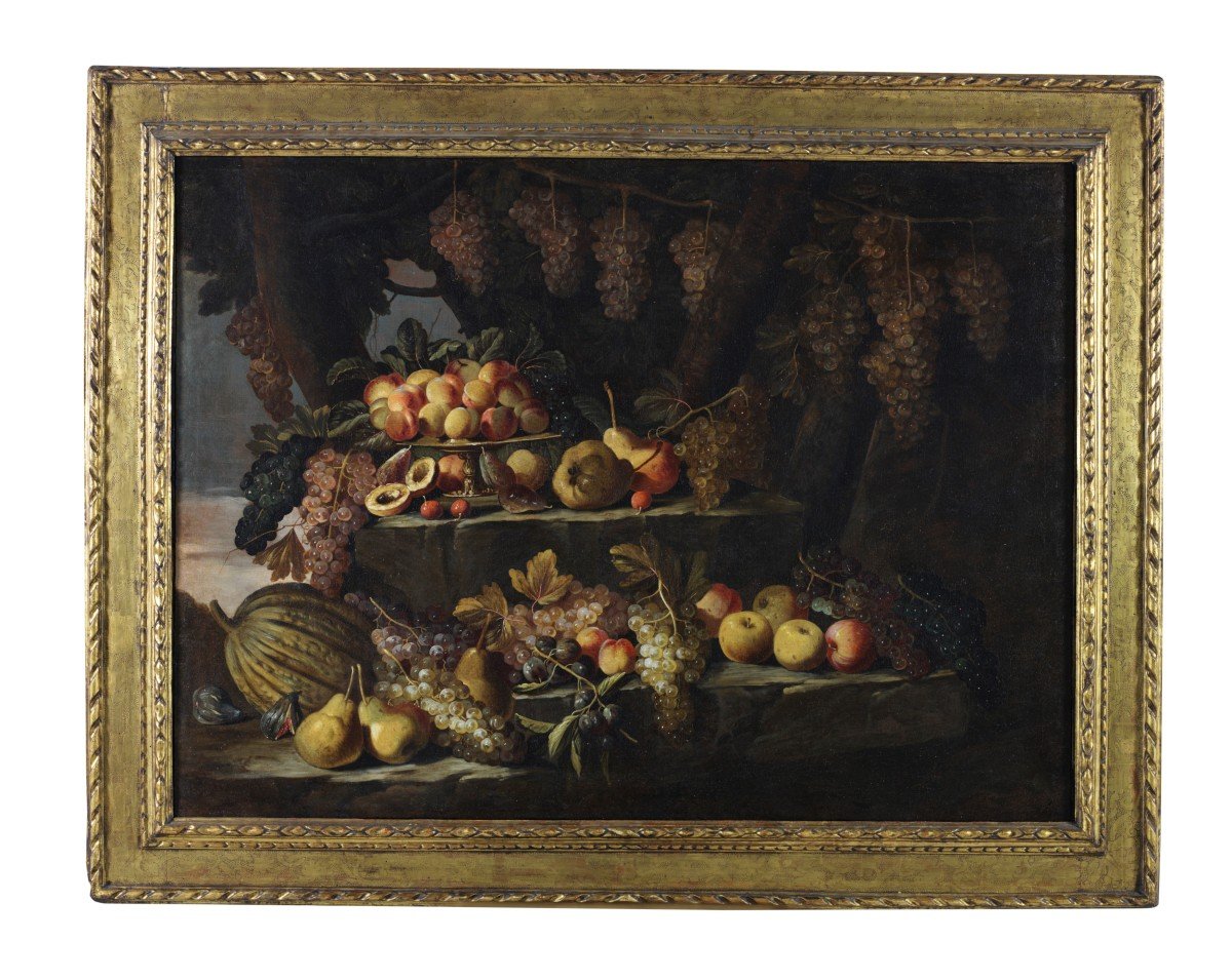Natura morta di frutta all’aperto -  Roma 1660 – 1670