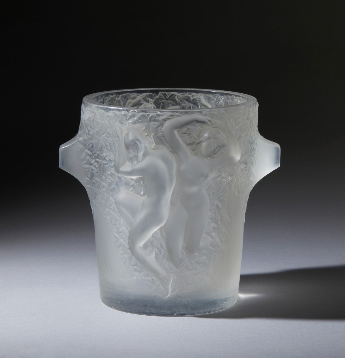 Marc Lalique (Parigi 1900-1977)  "Ganimede", 1955  Vaso porta ghiaccio per champagne -photo-5